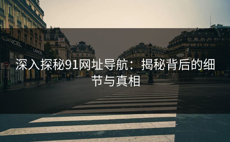 深入探秘91网址导航：揭秘背后的细节与真相